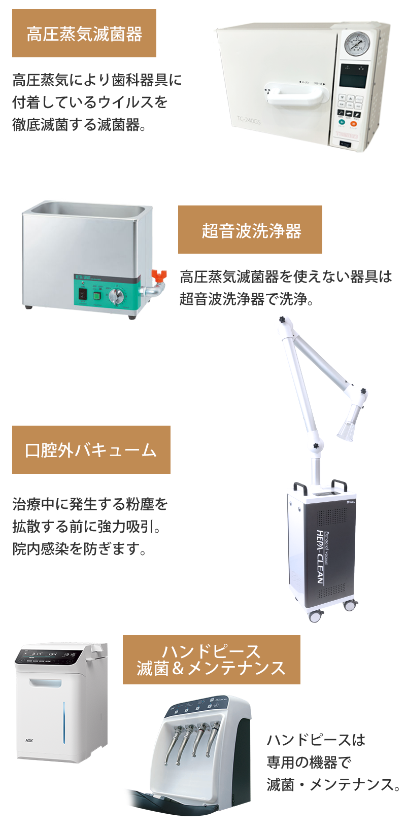 感染予防対策と滅菌・消毒器